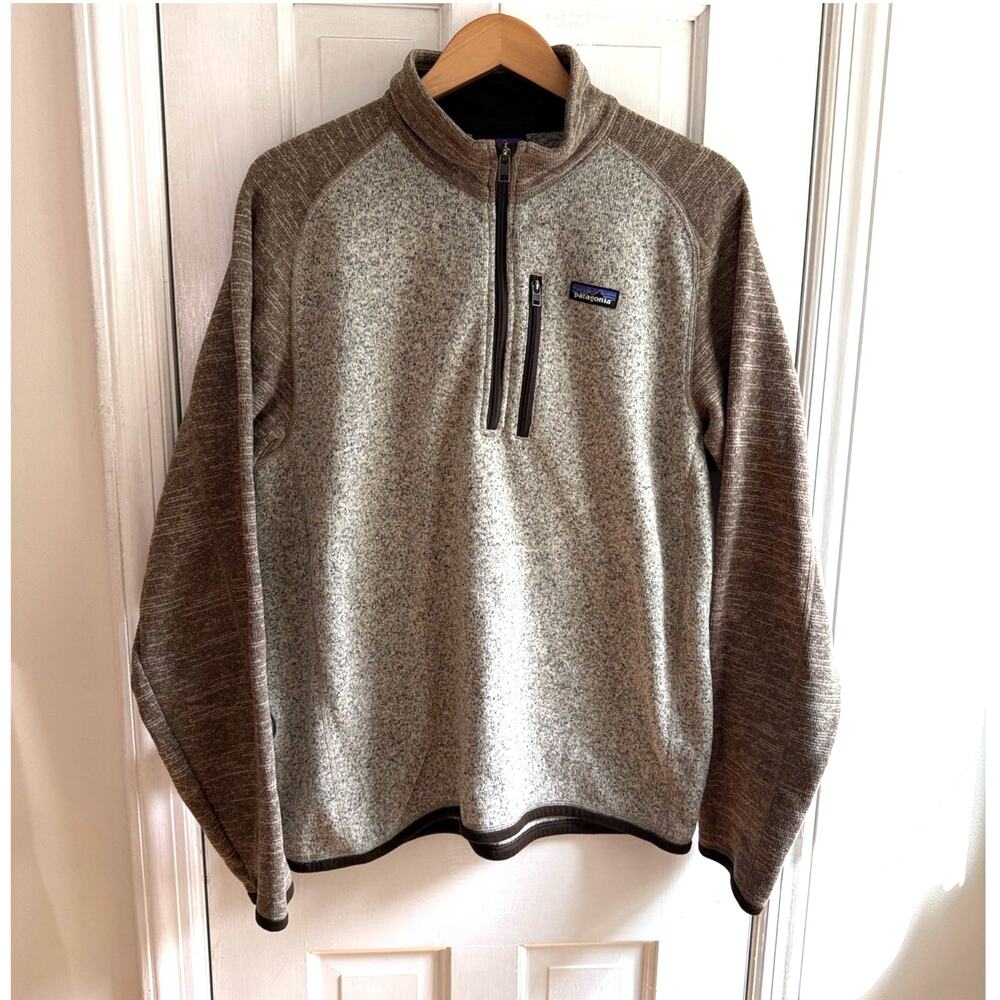 Patagonia Fleece Pullover Brown & Beige  Large